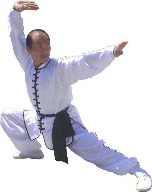 Long-Sleeve Satin Kung Uniform Set Style 101-A - Image 3