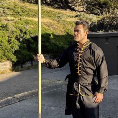 Kung Fu Uniform Jacket/Top only, Poly/Cotton w/Long Sleeve (Style 107-B1)