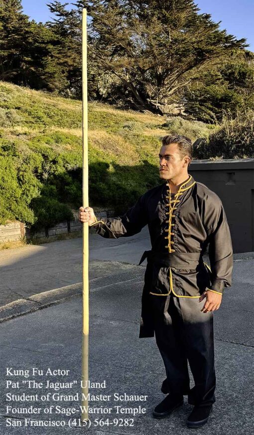 Kung Fu Uniform Jacket/Top only, Poly/Cotton w/Long Sleeve (Style 107-B1)