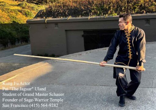 Kung Fu Uniform Jacket/Top only, Poly/Cotton w/Long Sleeve (Style 107-B1) - Image 2