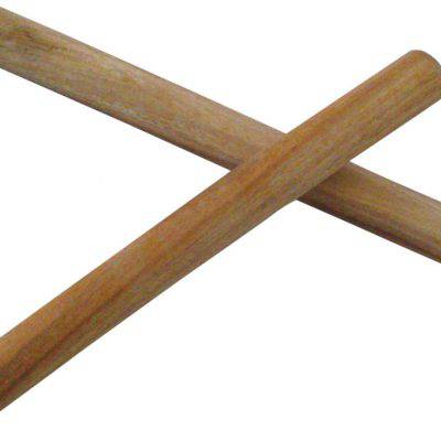 Wooden drum sticks with blunt ends 11"