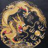 Handmade Round-gold Embroidery, Size 20-1/2 X 20-1/2(Dragon) (P-363)