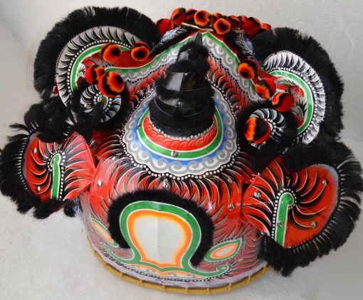 Old Hong Kong Lion Head, Black/Red (Guang Gong) - Image 2