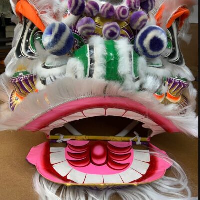 Old Hong Kong Lion Head, Light Purple/White, Full Set